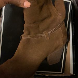 Brown comfortable suede bootie!